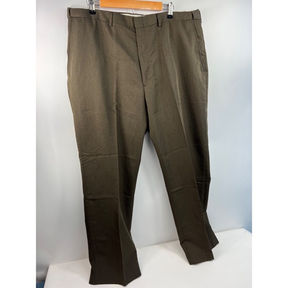 Haggar Other - Haggar Black‎ Label Dress Pants Men's Size 40/31 Brown Inside Waist Extenders